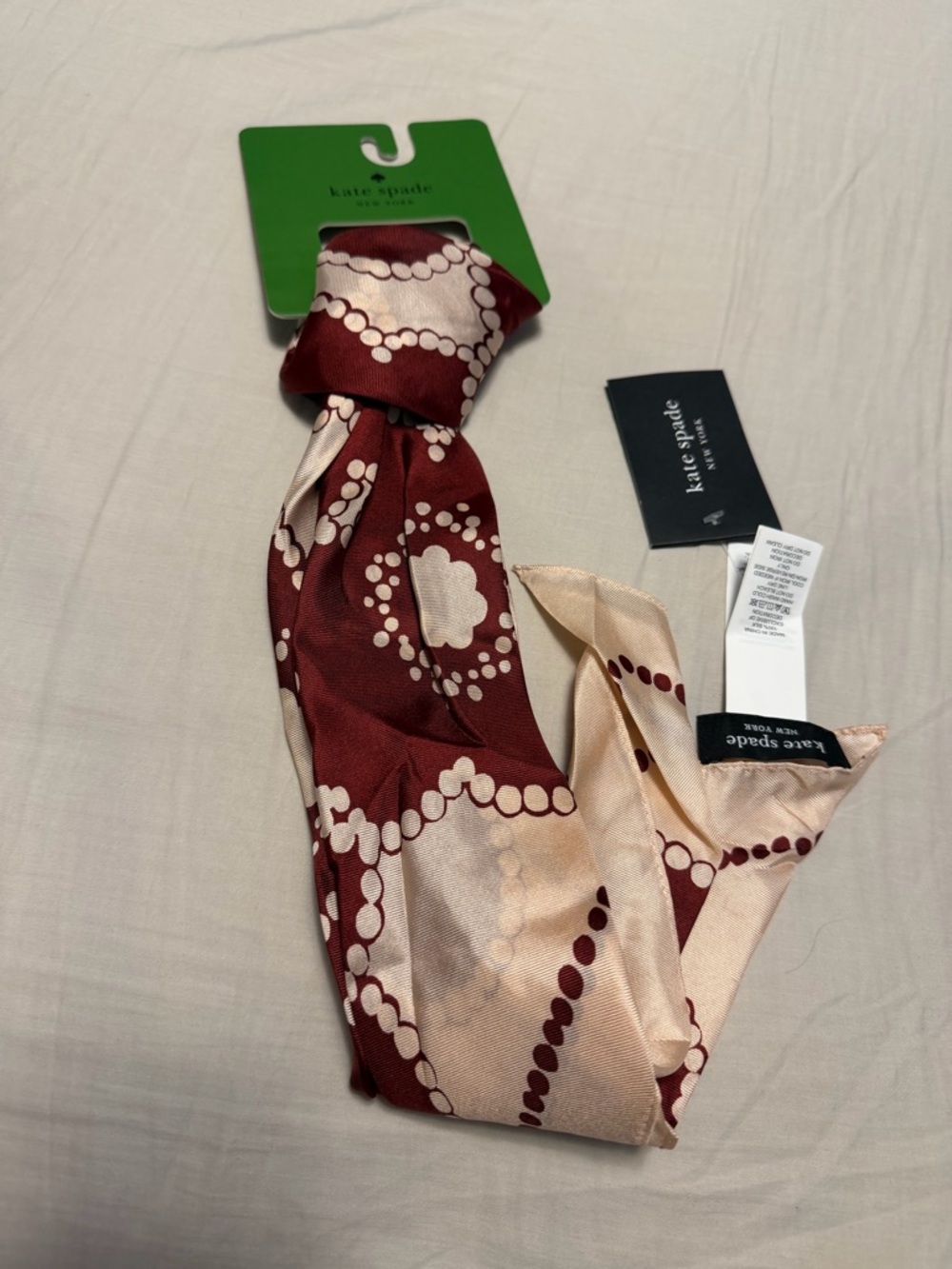 kate spade Two-Tone Pop Flower Silk Square